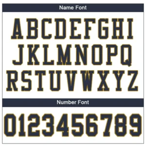Custom White Mesh Football Jersey with Navy-Old Gold - Image 2