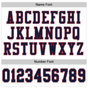 Custom White Mesh Football Jersey with Navy-Red - Image 3