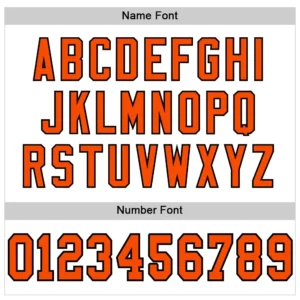 Custom White Mesh Football Jersey with Orange-Black - Image 3
