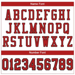 Custom White Mesh Football Jersey with Scarlet-Black - Image 2