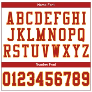 Custom White Mesh Football Jersey with Scarlet-Gold - Image 2