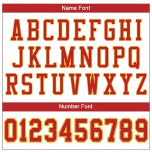 Custom White Mesh Football Jersey with Scarlet-Gold - Image 2