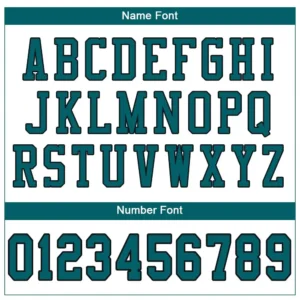 Custom White Mesh Football Jersey with Teal-Black - Image 2