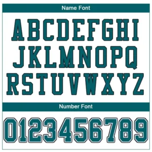 Custom White Mesh Football Jersey with Teal-Black - Image 2