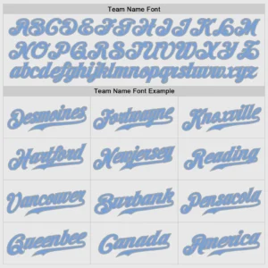 Custom White Pinstripe Baseball Jersey with Light Blue-Gray - Image 3