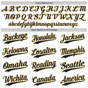 Custom White Pinstripe Baseball Jersey with Navy-Gold - Image 3