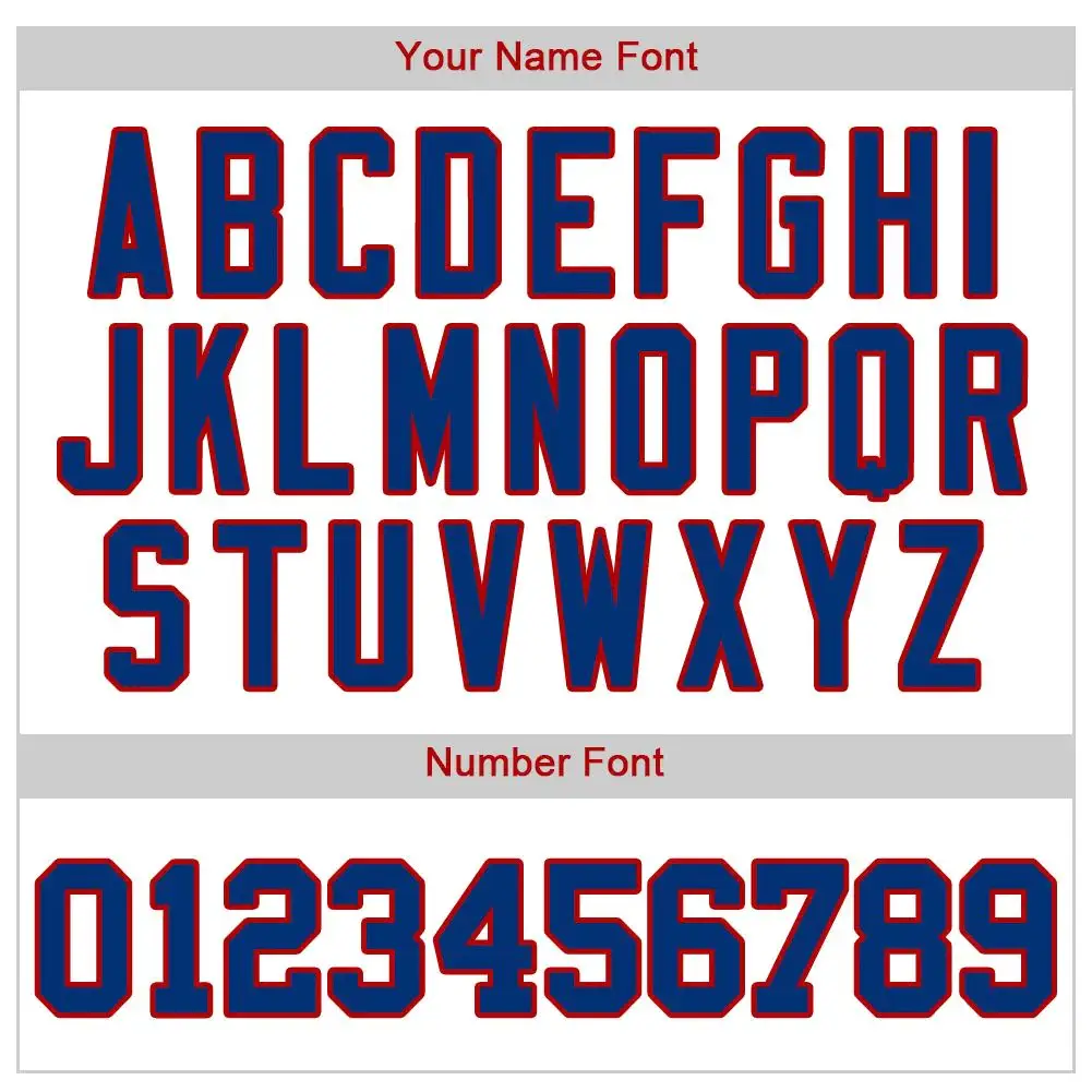 Custom White Pinstripe Baseball Jersey with Royal-Red - Image 2